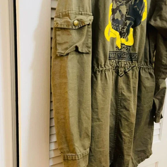 Harley-Davidson Women’s Military Field Jacket Skull Graphic - Picture 5 of 10